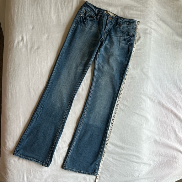 BD by Bella Dahl Blue Western Boot Cut Jeans with Embroidered Boho Size 26 - Picture 14 of 16